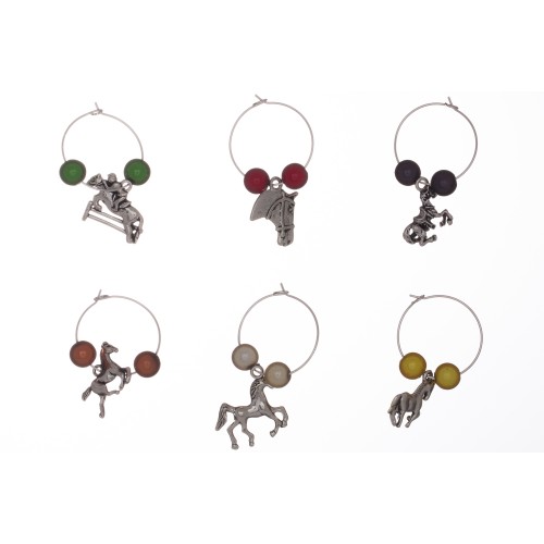 Horse Lovers Wine Glass Charms